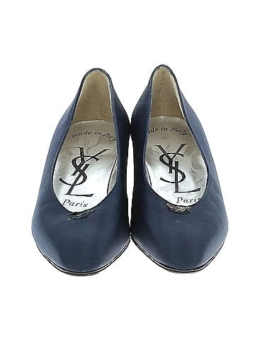 Yves Saint Laurent Vintage Satin Kitten Heels 40mm (view 2)
