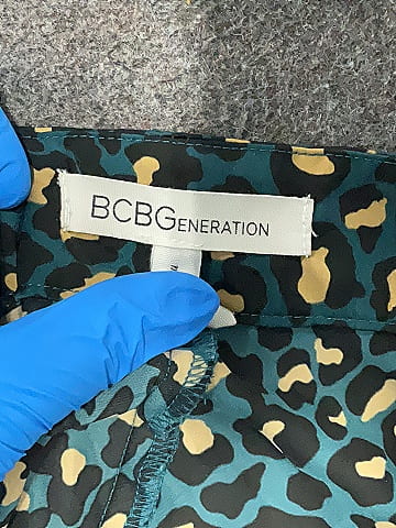 BCBGeneration 100% Polyester Teal Casual Skirt Size 4