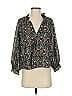Max Studio Floral Black 3/4 Sleeve Blouse Size XS - photo 1