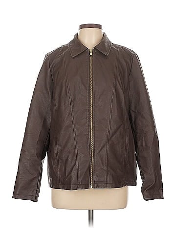 Baccini Faux Leather Jacket (view 1)
