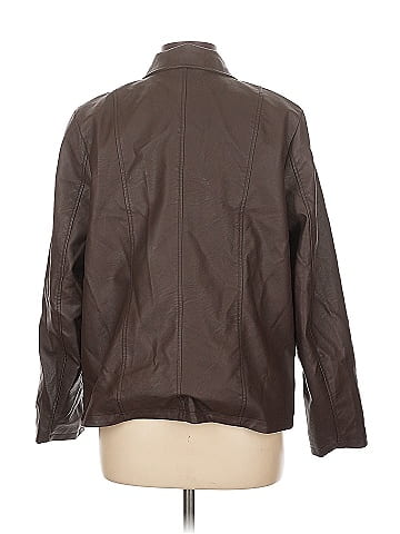 Baccini Faux Leather Jacket (view 2)