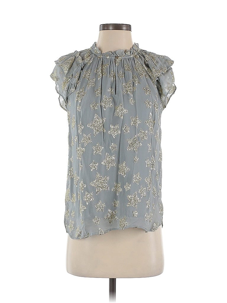 Pre-owned Ann Taylor Loft Sleeveless Blouse In Blue