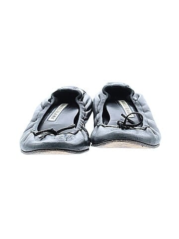 Manolo Blahnik Leather Ballet Flats (view 2)