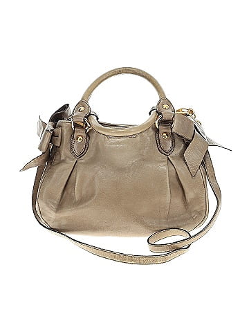 Miu Miu Leather Bow Satchel (view 1)