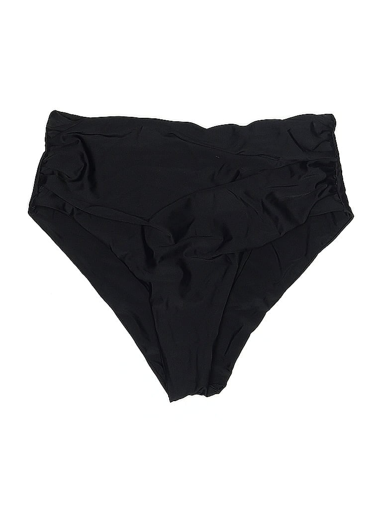 Zaful Solid Black Swimsuit Bottoms Size 6 - photo 1