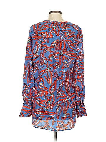 Diane von Furstenberg Long Sleeve Silk Top (view 2)