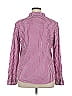 New Nexx York 100% Cotton Checkered-gingham Pink Long Sleeve Button-Down Shirt Size XL - photo 2