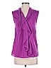 ETRO Purple Sleeveless Silk Top Size EU (IT) 42 / US 6 - photo 1