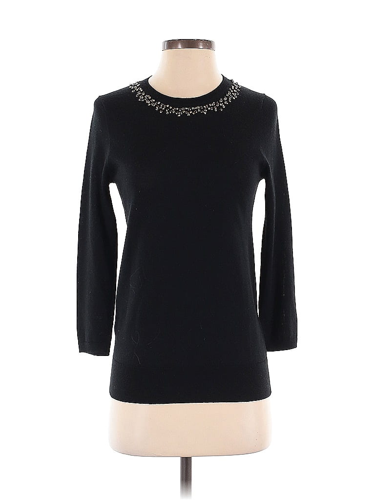 Pre-owned Ann Taylor Loft Pullover Sweater In Black