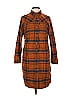 Duluth Trading Co. Plaid Brown Casual Dress Size S - photo 1
