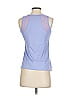 Lucky in Love Blue Sleeveless T-Shirt Size S - photo 2
