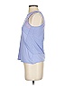 Lucky in Love Blue Sleeveless T-Shirt Size S - photo 4