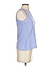 Lucky in Love Blue Sleeveless T-Shirt Size S - photo 3