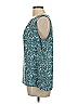 Talbots Outlet 100% Polyester Teal Sleeveless Blouse Size L - photo 5