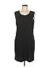 misook Solid Black Casual Dress Size M - photo 1