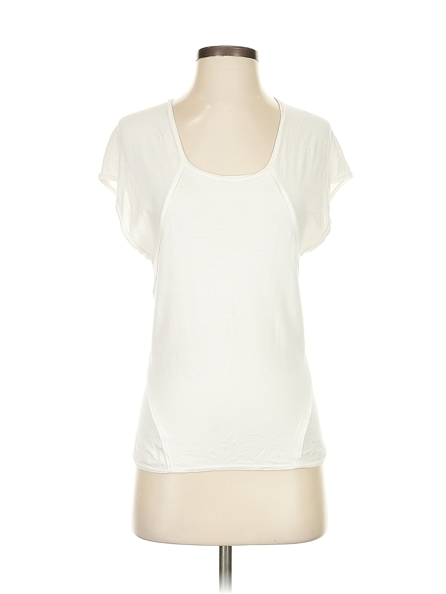 Max Mara Ivory White Short Sleeve T-Shirt Size S