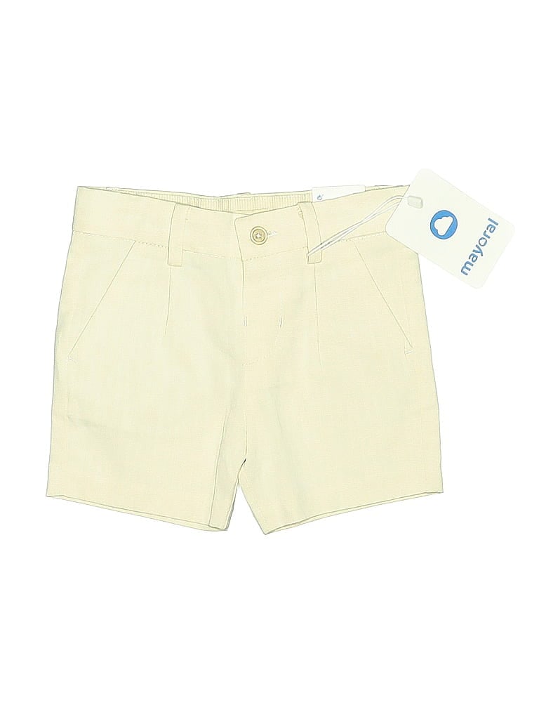 Mayoral Solid Yellow Khaki Shorts 3-6 MO / 6 MO - photo 1