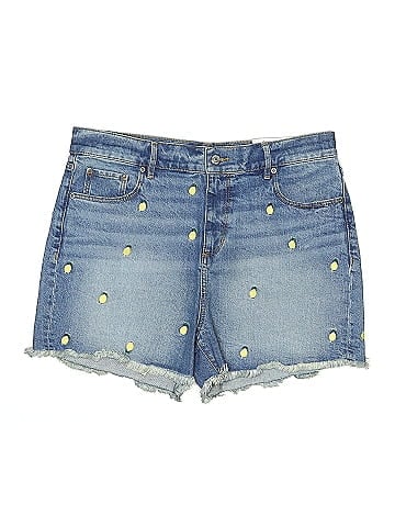 En Creme Denim Shorts (view 1)