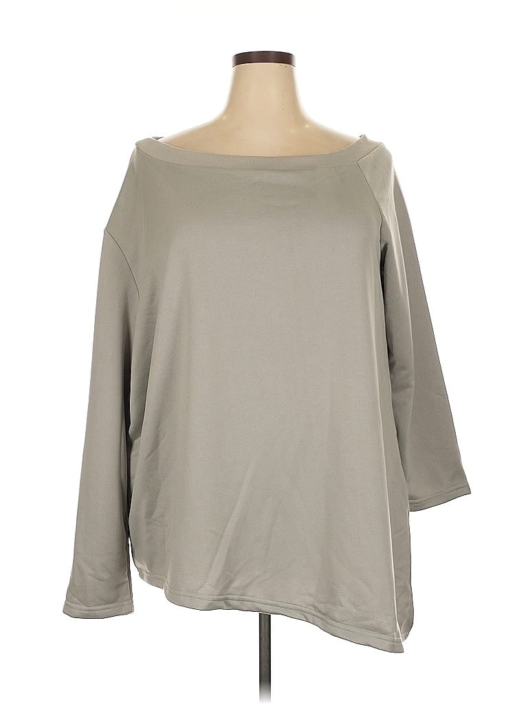 Pre-owned Shein Curve Sweatshirt In Gray