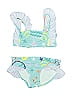 Stella McCartney Graphic Blue Two Piece Swimsuit Size 4 - photo 1