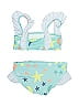Stella McCartney Graphic Blue Two Piece Swimsuit Size 4 - photo 2