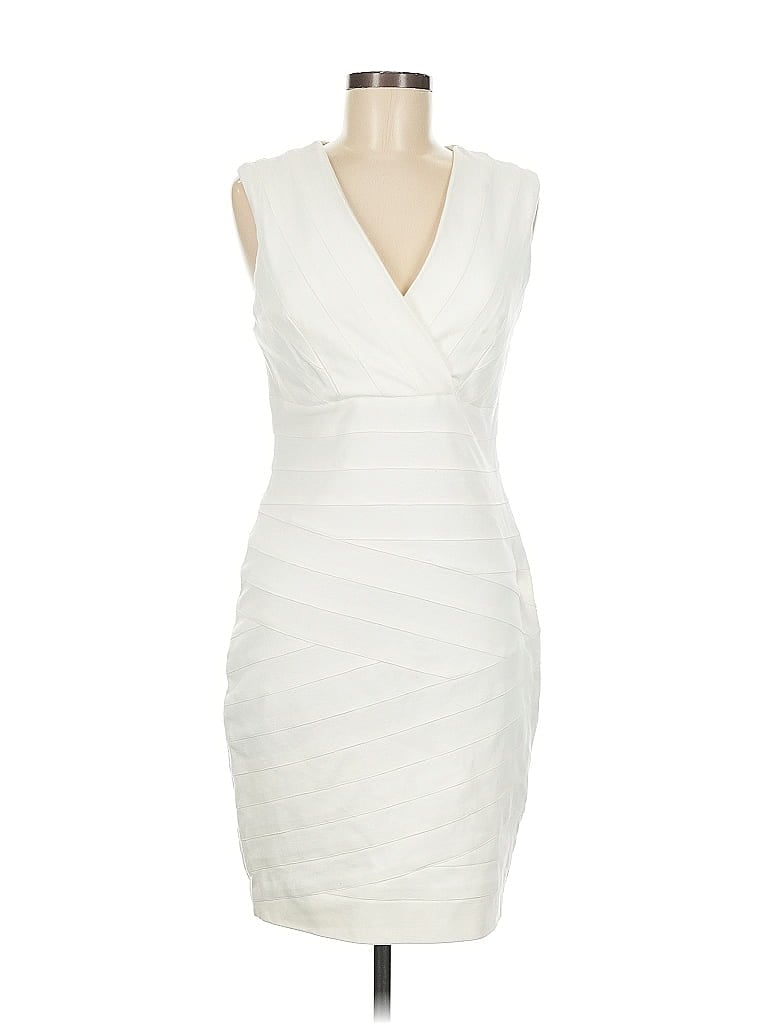Robert Rodriguez White Cocktail Dress Size 8 - photo 1