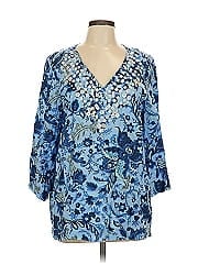 Jm Collection 3/4 Sleeve Blouse