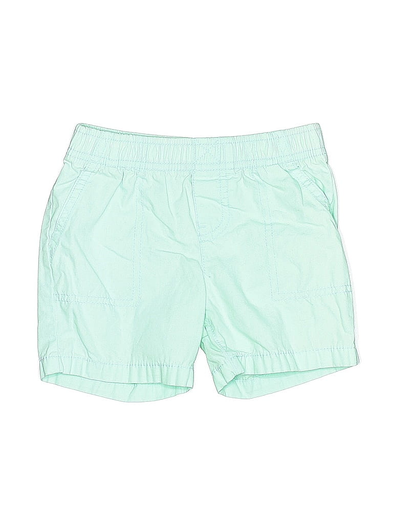 Carter's 100% Cotton Solid Green Shorts 18-24 MO / 24 MO - photo 1