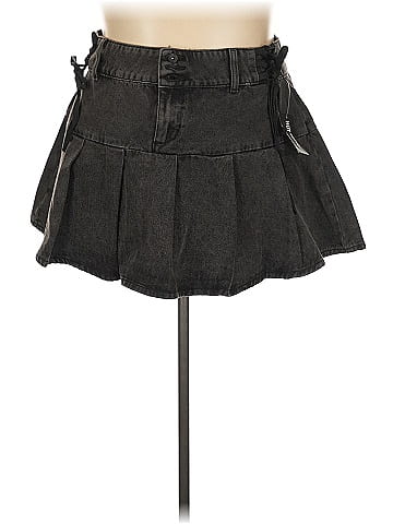 Social Collision Denim Skirt (view 1)