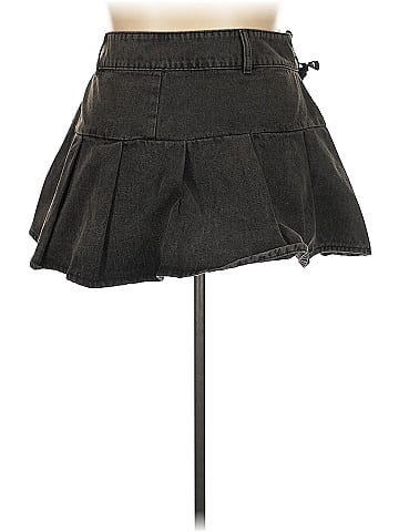 Social Collision Denim Skirt (view 2)