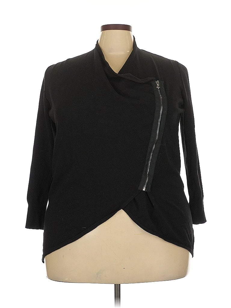 Click to view more detailed imagery on our partner's website Pre-owned Joan Vass Cardigan Sweater In Black