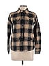 Harley Davidson 100% Cotton Brown Black Long Sleeve Button-Down Shirt Size L - photo 1
