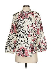 Apiece Apart 3/4 Sleeve Silk Top