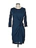 Gap Outlet Solid Blue Casual Dress Size S - photo 1
