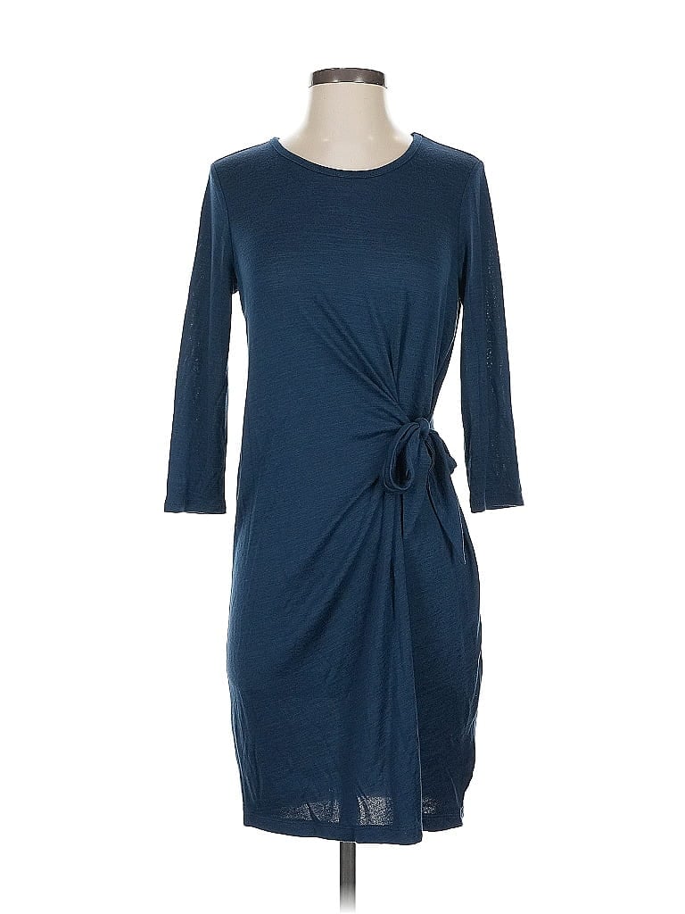 Gap Outlet Solid Blue Casual Dress Size S - photo 1