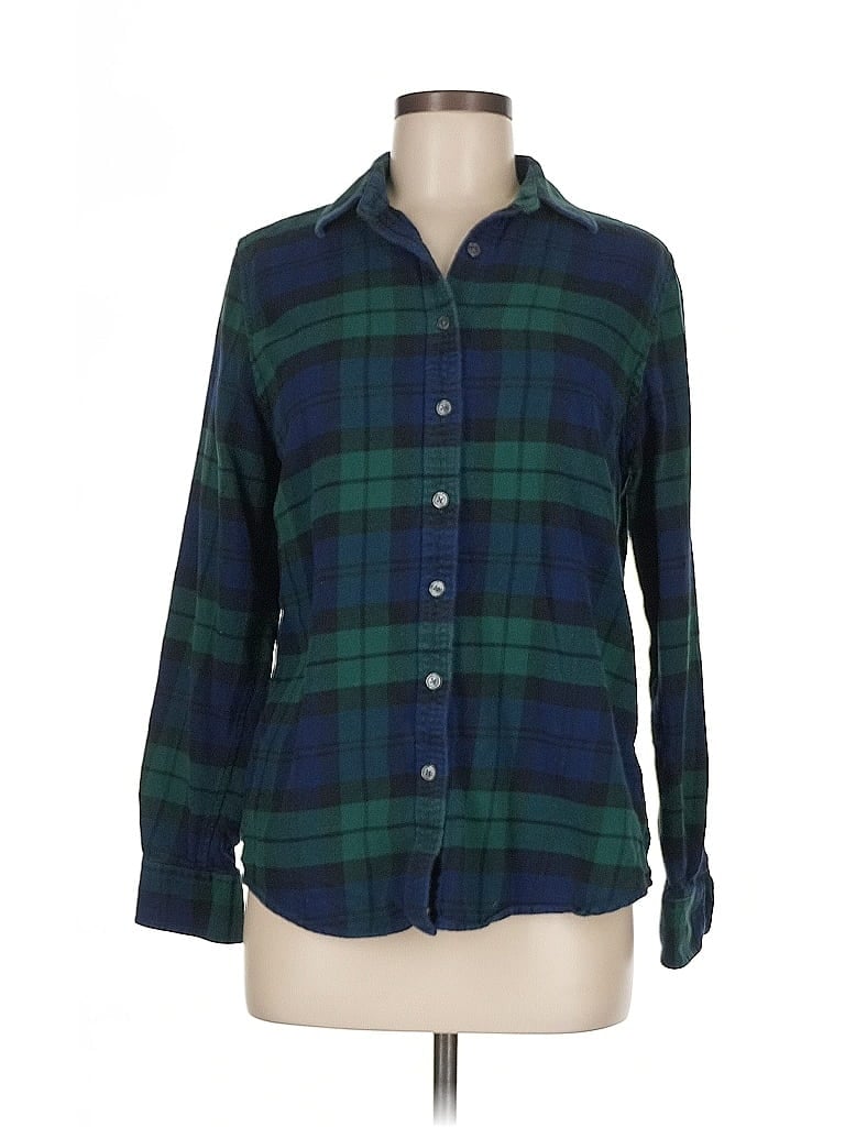 Click to view more detailed imagery on our partner's website Pre-owned Lands' End Long Sleeve Button Down Shirt In Blue