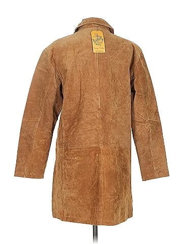 Carmar Tan Suede Jacket Classic Collar (view 2)