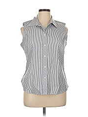 Kasper Sleeveless Button Down Shirt