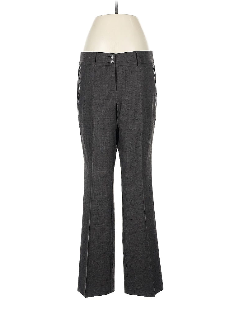W by Worth Houndstooth Gray Wool Pants Size 6 - photo 1