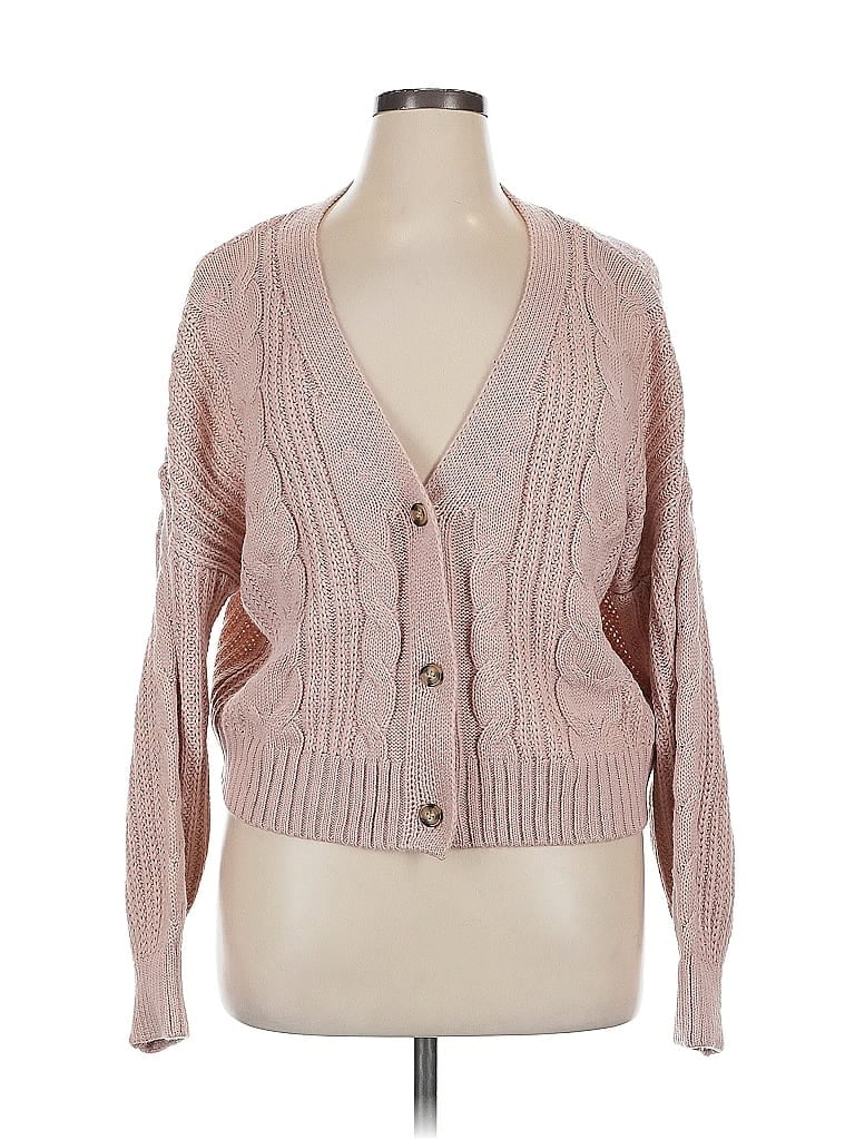 Sonoma Goods for Life 100% Acrylic Pink Cardigan Size XL - photo 1