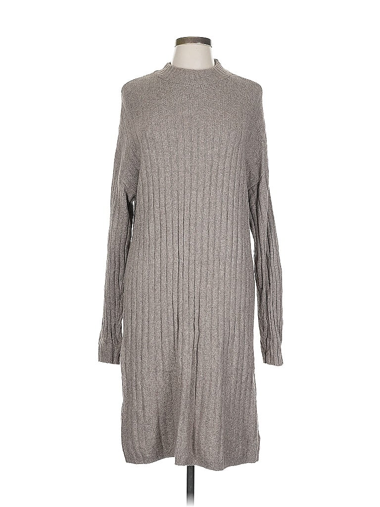 Hilary Radley Gray Casual Dress Size L - photo 1