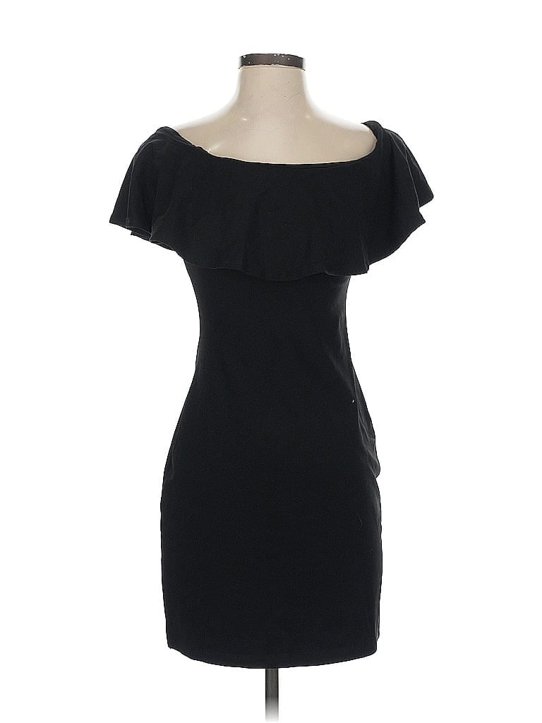 Susana Monaco Solid Black Cocktail Dress Size XS - photo 1