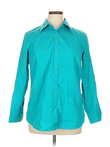 Jones New York Signature Long Sleeve Button-Down Shirt (view 1)