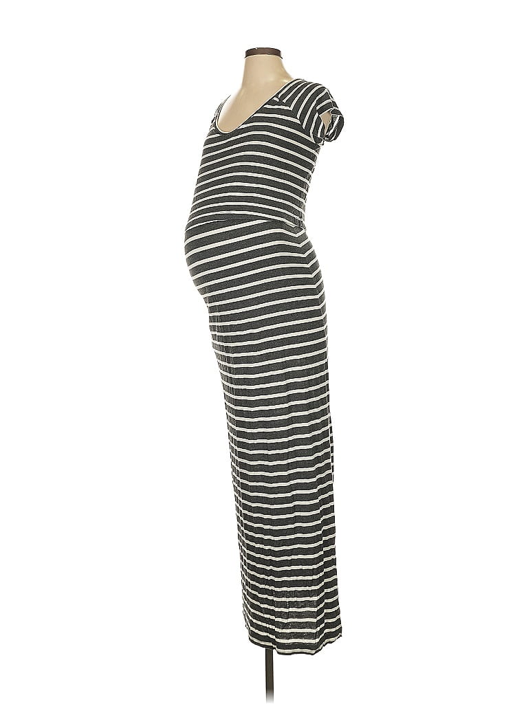 A Pea in the Pod Stripes Gray Casual Dress Size S - photo 1