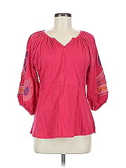 Dg^2 By Diane Gilman 3/4 Sleeve Blouse