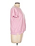 Ann Taylor LOFT Outlet 100% Cotton Pink Short Sleeve T-Shirt Size L - photo 4