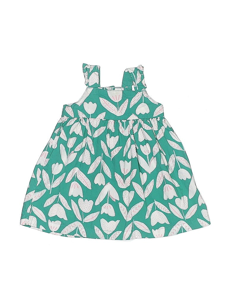 Just One You Made by Carter's 100% Cotton Green Dress 9-12 MO / 12 MO - photo 1
