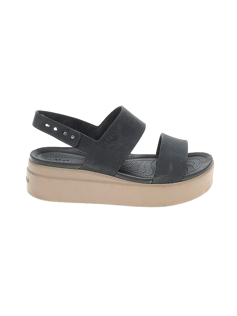Crocs Black Wedges Size 7 - photo 1