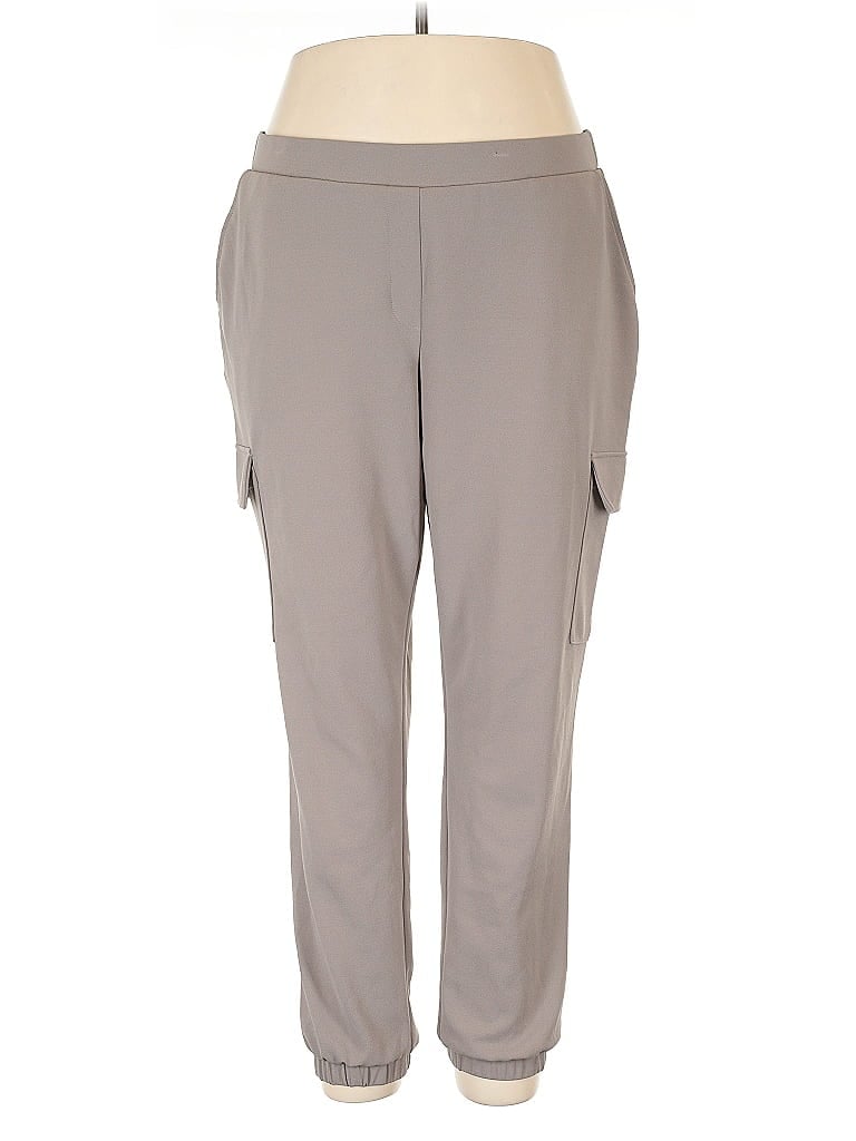 Pre-owned Jdy Casual Pants In Gray