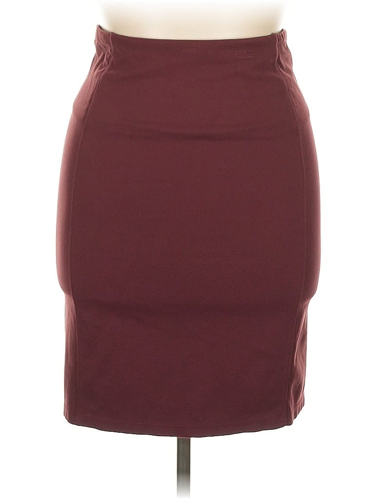 Pre-owned Liverpool Los Angeles Casual Skirt In Burgundy